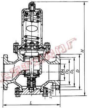 Y42X-16��Y42X-16C �ͱ�Ĥʽ�p���y���μ��Y(ji��)��(g��u)�ߴ�ʾ��D