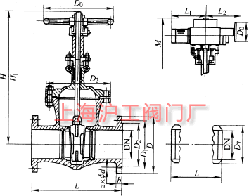 DKZ940H��DKZ940Y��DKZ960Y �� PN16~PN63 ����l�y��Ҫ���μ��Y(ji��)��(g��u)�ߴ�ʾ��D